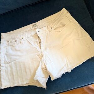 Women's White Denim Cutoff Shorts Jcrew
